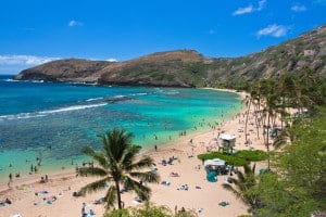 Snorkeling paradise-- Hanauma bay, Oahu, Hawaii