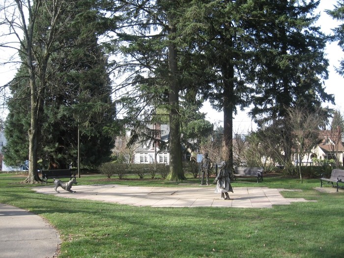 Visit the Beverly Cleary Sculpture Garden in Portland, Oregon