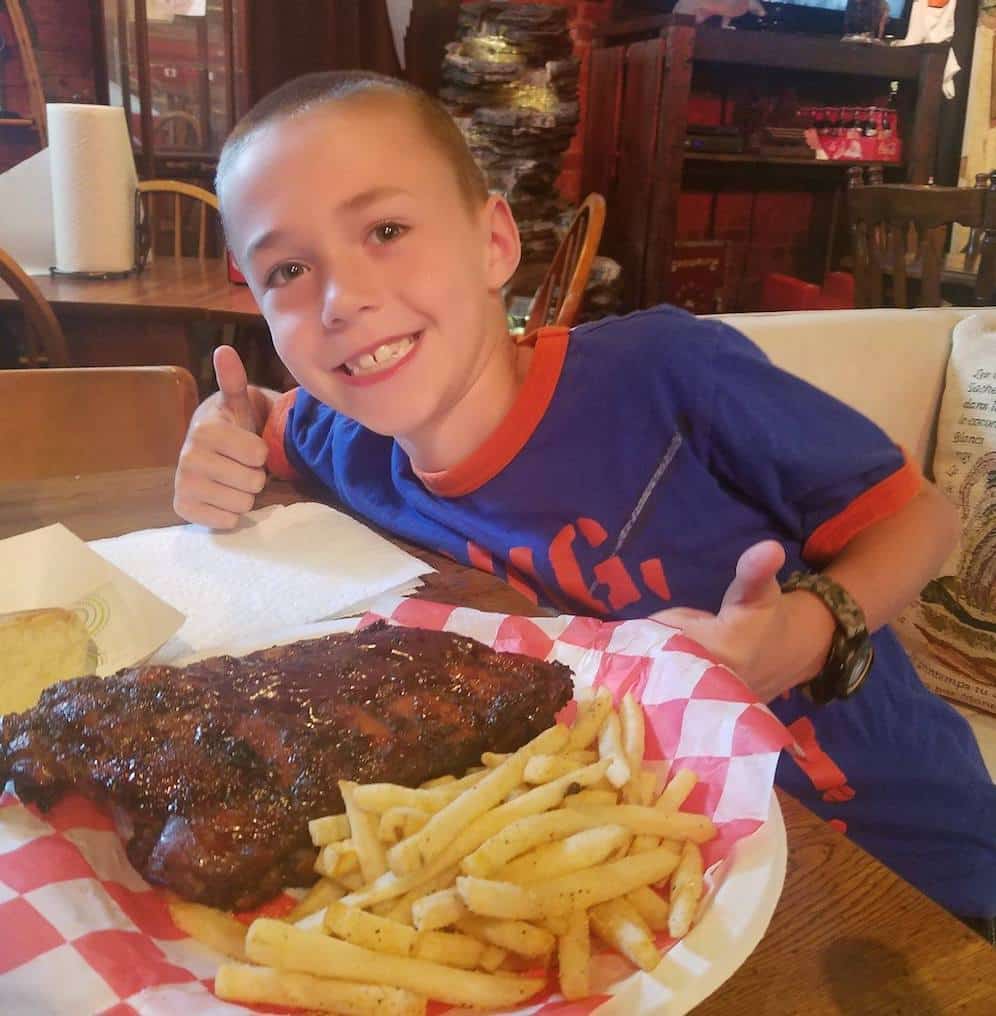 get the fantastic ribs at big dogs smoke house