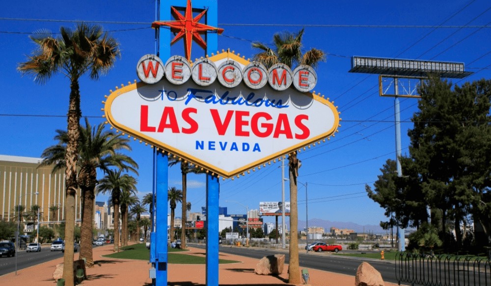 Las Vegas sign in Las Vegas, Nevada