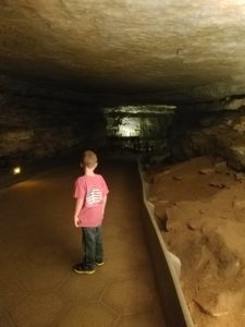 Mammoth Caveith kids - inside the cave