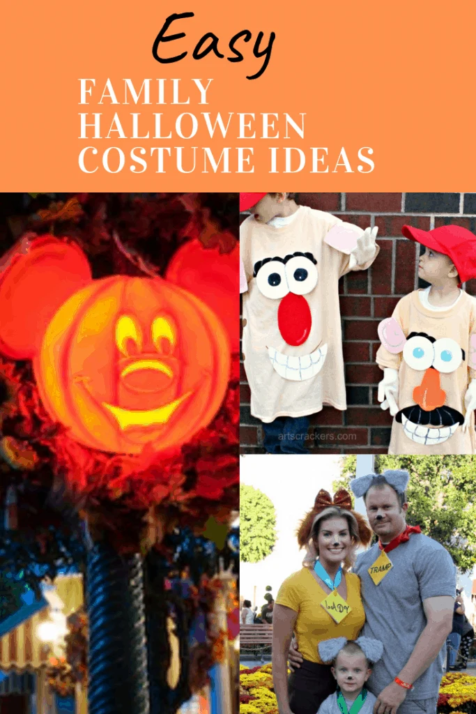 Looking for some easy ideas for your family to wear to Mickey's Not So Scary Halloween Party? We have compiled a variety of simple family Halloween costume ideas. #halloweencostumes #familyhalloweencostumes #easyhalloweencoustumes 
