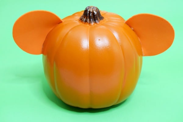 No Carve Mickey Pumpkin 